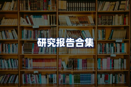 研究报告合集